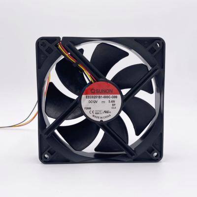 China Power Saving Sunon Fan EEC0251B1-000C-A99 Low Noise Silent Fan 120x120 4 Inch Axial Fan for sale