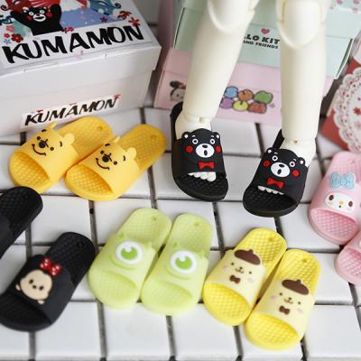 China Cartoon Toy BJD Doll Accessories Cute Cartoon Mini Slipper Doll Model Accessories for sale