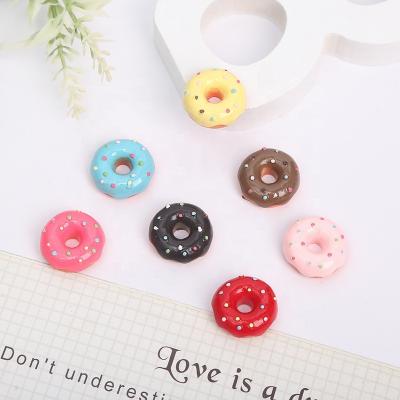 China Color Simulation Food Play Chocolate Donut Car Cell Phone Case Jewelry DIY Material Resin Eco-friendly Accessories for sale