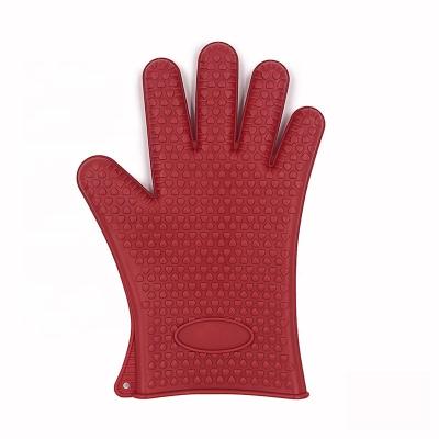 China Eco-Friendly Cake Baking Tools Heat Resistant BBQ Baking Pinch Mitt Potholder Silicone Oven Glove for sale