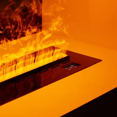 China 48 Inch LED Steam Electric Fireplace Voice Control 3d Electric Fireplace Water Vapor Smart Home Te koop