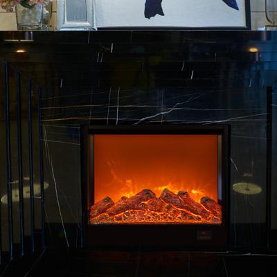 Chine Home heating system electric fireplace tempered glass insert open master flame electric fireplace à vendre