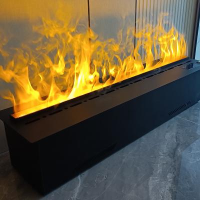 China Newly upgraded 3D dacor flame automatic water atomizing water steam electric fireplaces for sale