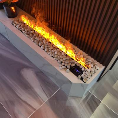 중국 YZ-002 Steel 3D Electric Fireplace Atomization Fireplace Single Color For Indoor Decoration 판매용