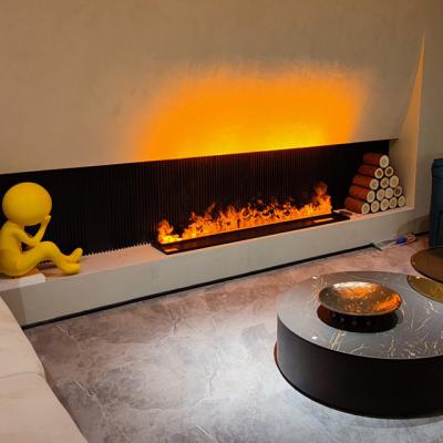 China YZ-002 Steel 3D Electric Fireplace Insert Fireplace With Artificial LED Flame Fire Place for sale