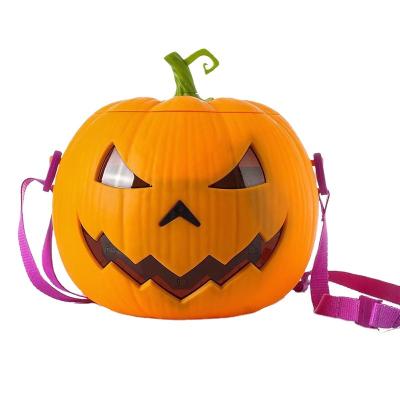 China Activity Decoration Factory Price Logo Print Halloween Party Promotional Custom Made Light Up Bucket for sale