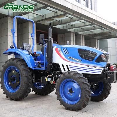 China Cultivate 4wd small farm tractor 70hp 80hp 90hp De granja 4x4 for sale