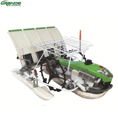 China Rice Transplanter Hulled Rice Planter Planting Machine 4 Rows Walk-Behind Rice Transplanter for sale