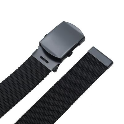 China Customized Patterns Wholesale Outdoor Classic Men Fabric Woven Tactical Belt Quick Release buckle Elastic Stretch Tactic Belt for sale