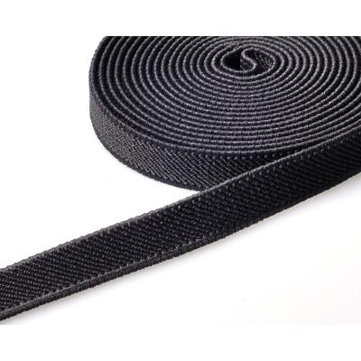 China Soft and Flexible Knit Webbing Soft Braided Custom Woven Twill Woven Elastic Webbing Band For Underwear Cotton Webbing Strap for sale