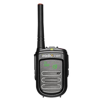 China 2 sidekeys Iradio CP-168 hot seller programmable walkie talkie pmr446 mini frs handheld radio for ski climb hotel restaurant for sale