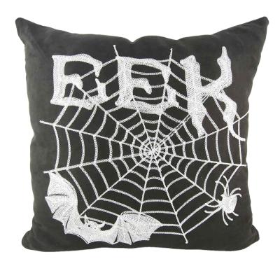 China Halloween Series Bat Spider Animal Print Tile Cushion Cover Folded Decorative Sofa for sale