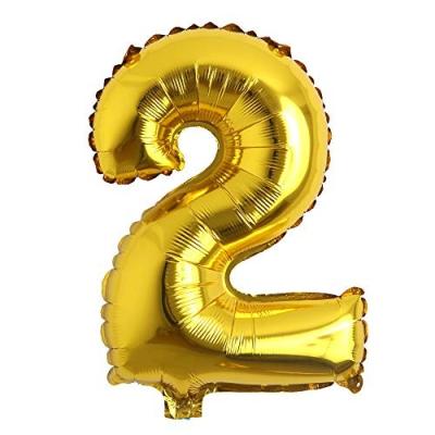 China Disposable Eco-friendly Birthday Shaped Metallic Helium Gold Letters And Number Foil Balloon for sale