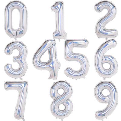 China Hot Sale Eco-friendly Disposable 40 Inch Number Foil Balloon Inflatable Happy Birthday Birthday Wedding Decoration Helium Balloon 200588 for sale