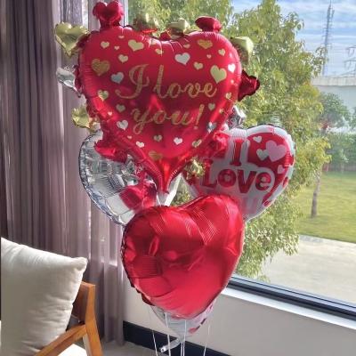 China Te Amo Globos Wedding Party Valentine's Day Spanish Eco-Friendly Decoration I Love You 18inch Heart Shape Helium Disposable Foil Balloon for sale