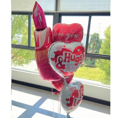 China Wholesale Eco-friendly Disposable 18 Inch Love Foil Balloons Helium Foil Balloons For Valentines Day Party Decorations for sale