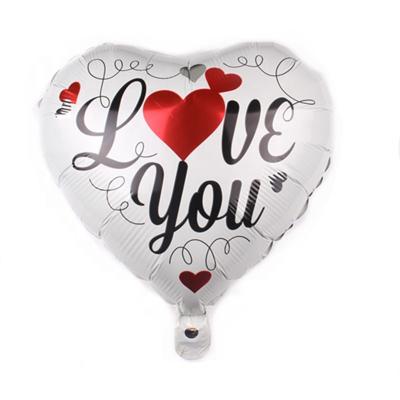 China New Design Eco-friendly Disposable I Love You Foil Helium Balloons for sale