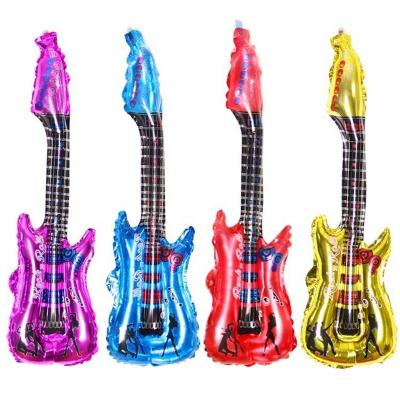 China Disposable Eco-friendly Colorful Guitar Balloon Baby Shower Foil Balloon Party Birthday Wedding Decoration Inflatable Kids Balloon Toys 200969 for sale