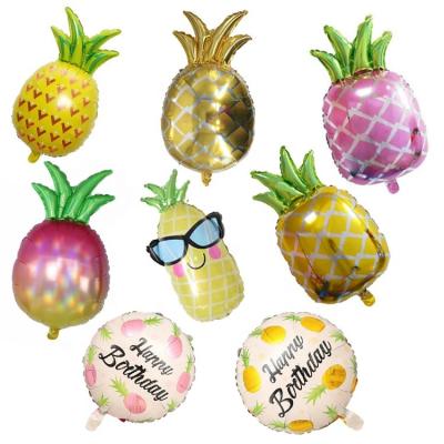 China Wholesale Eco-Friendly Disposable Helium Foil Pineapple Summer Decoration Party Inflatable Balloon For Birthday Party 200971 for sale