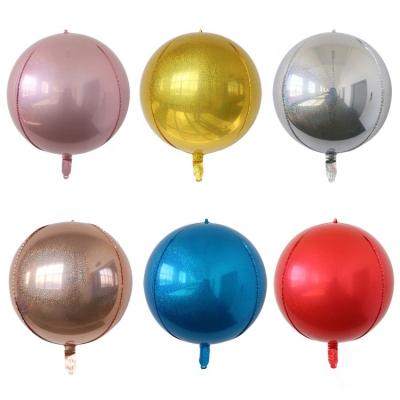 China Wholesale Multicolor Eco-friendly Disposable Balloons 22 Inch 4D Round Shape Balloon Helium For Baby Birthday Party Decoration 200687 for sale