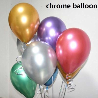 China Hot Selling Eco-friendly Disposable Latex Metallic Balloon 5 Inch Foil Chrome Party Decoration Balloon For Birthday Wedding Festival 200748 for sale