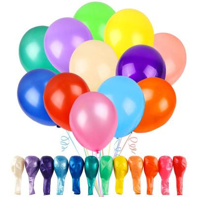 China 100 Pack Eco-friendly Rainbow Latex Balloons Decorations Graduation Party Balloons For Birthday for sale