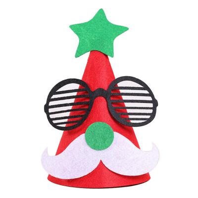 China 2022 Creative Cartoon Non-woven Christmas Hat Eco-friendly Dress Supplies DIY Hat for sale