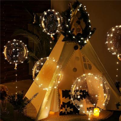 China 50 Piece Eco-Friendly Transparent Balloons For Party Decorative 20Inch BoBo Balloons for sale