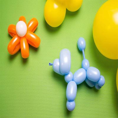 China Animal/Flower Making Toys 100pcs Colorful Long Strip Magic Balloon DIY Twisting Modeling Wholesale Latex Balloons for sale