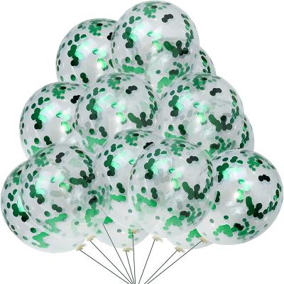 China Decoration Balloons Wholesale 12inch Multicolor Inflatable Balloon High Quality Latex Sequins Balloon for sale