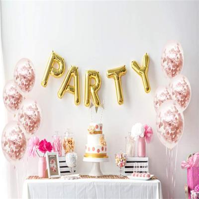 China Decoration Balloons Party Balloons Theme Round Shape Confetti Balloons Latex Glitter Balloon Hot Sale 12inch Customized Logo Silk Screen Printing for sale