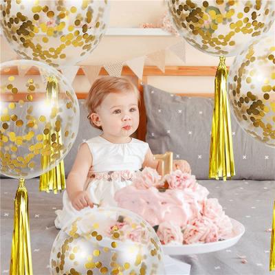 China Gold Eco - Friendly Balloon For Wedding And Party Decoration Balloon 12Inch Sequin Balloons for sale