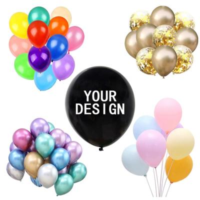 China Eco-friendly Materials Balloon Dair Bean Metallic Pour Decoration White Gold Balloon Birthday for sale