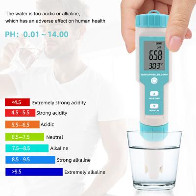 China Hot Selling Newest Newest 7 in 1 Hydroponic EC pH Meter Pen Type PH Meter Digital Pen Type pH Meter TDS/EC/PH/Salinity/TEMP/ORP for sale