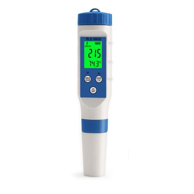 China Blue Tooth Hydroponics PH Temp & Smart TDS Water Meter EC Salinity Temp 5 pH TDS In 1 Water Multimeter for sale