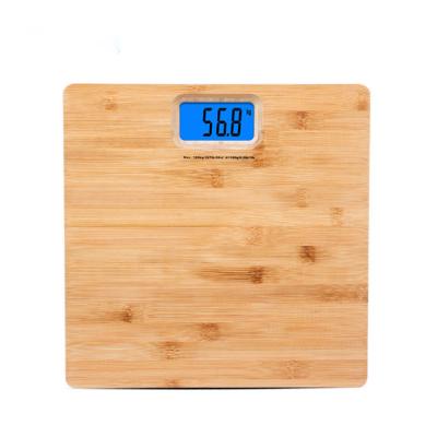 China Weight Measuring High Precision Environmental Personal Bamboo Bathroom Scale Body Scales for sale