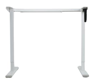 China Adjustable (height) Manul Height Adjustable Table Office Furniture 2 Stage Crank Sit and Standing Desk for sale