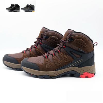 China MESH+EVA 2021 Scare Leather Outdoor Hor Selling Sport Waterproof Comfortable Man Mountein Hiking Shoes for sale