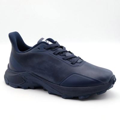 China Men Breathable Blue Casual Leather Comfort Sports Leisure Outdoor Shoes for sale