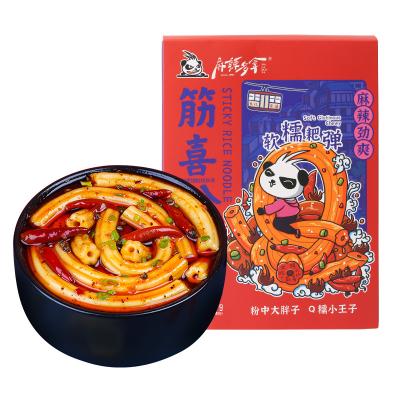 China Chongqing Feature Spicy Hotpot Flavor Low Calorie Instant Sticky Rice Ramen Noodles Squishy Food for sale