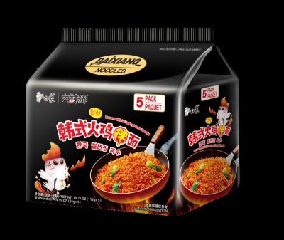 China Normal Wholesale Korean Hot Chicken Flavor Spicy Instant Ramen Noodles In Bag for sale