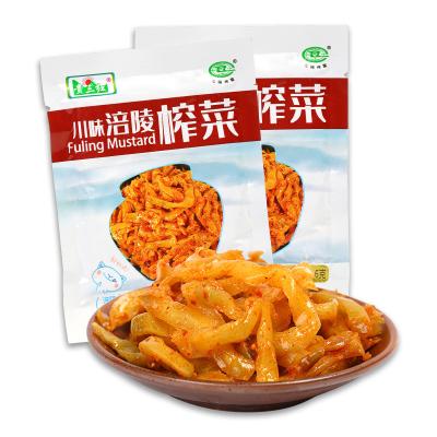 China Nutritious Chinese Feature Low Fat Flavor Vegetable Pickled Preserved Szechuan Mustard Snacks Vacuum Pack for sale