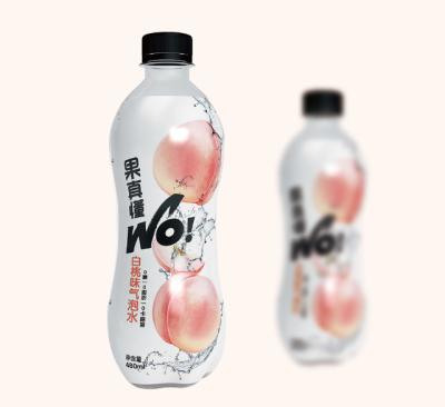 China Summer Supply Health Factory Peach Flavor White Bubble Water Beverage Beverage for sale