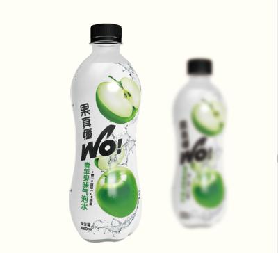 China Health Green Apple Flavored Factory Supply Green Apple Flavored Sparkling Water Drink Beverage for sale