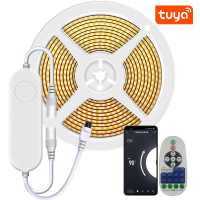 China Other TUYA WIFI 16.4ft/5M COB LED Strip Light Set Work With Alexa Google Assistant Flexible Led Strip 12V RA80 3000K 4000K 6000K for sale