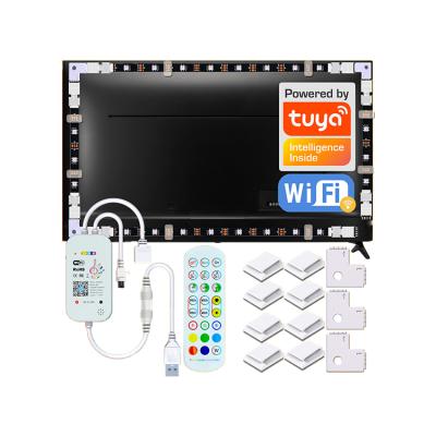 China Factory Direct Sales Wifi Enabled+IR Remote Decor Light Dc5v Usb Led Strip RGB 5050 Led Strip TV Backlight Remote Control With Cheapest Price for sale