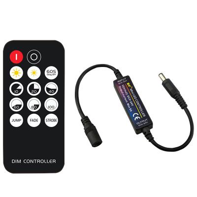 China Mini 14Keys IR Color Dimmer Single Remote Control DC 5-24V Controllerfor 5050 2835 3528 LED lights/strip/lamp/strip lighting for sale