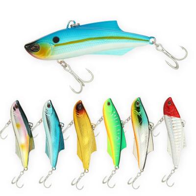 China VIB Fish Processing Plant Fishing Attraction Lures 20.6g/70mm Swim Artificial Sinking Groundbait With Double Fins VIB Low Speed ​​Tackle for sale