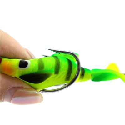 China Attracting Fish Wholesale High Quality 3D 75mm Plastic Bionic Soft Fish Floating Shape Propeller Bait Topwater Lure for sale