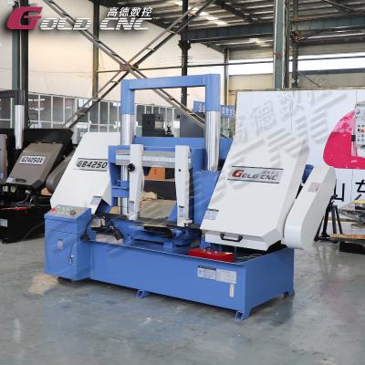 China metal band sawing machine GB4250 gantry double column band sawing machine en venta